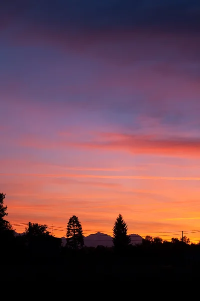 Stock image Sunset on the country Como