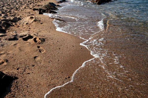 Vista Particular Para Praia Sardenha — Fotografia de Stock