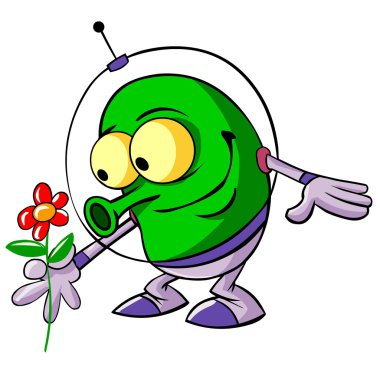 Cute alien clipart