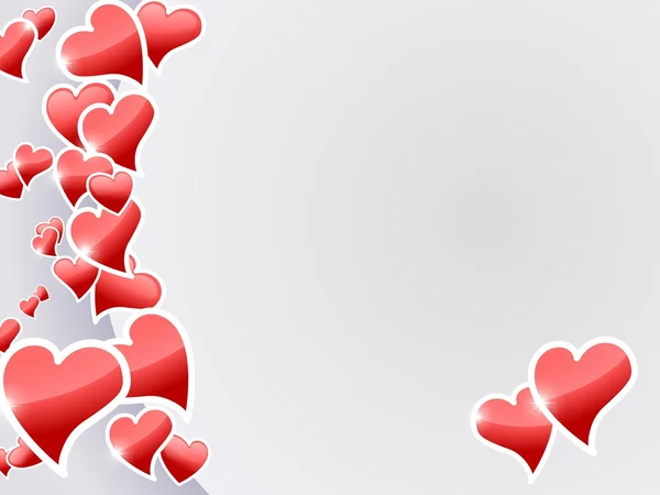 Tarjeta corazones de San Valentín — Foto de Stock