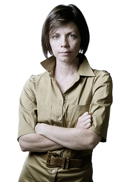 Serious looking female — Stock Photo, Image