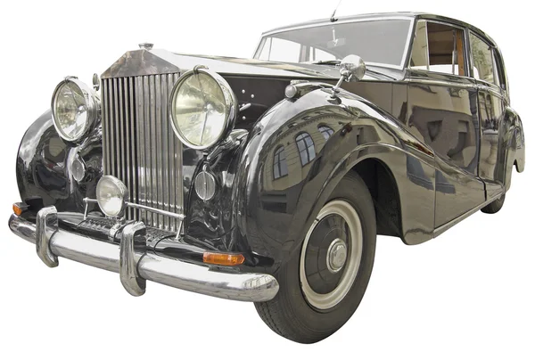 The antiquarian car isolated over white with clipping path. — Stock Photo, Image