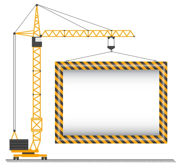 The crane lifting cargo on a whit — Stock Photo, Image