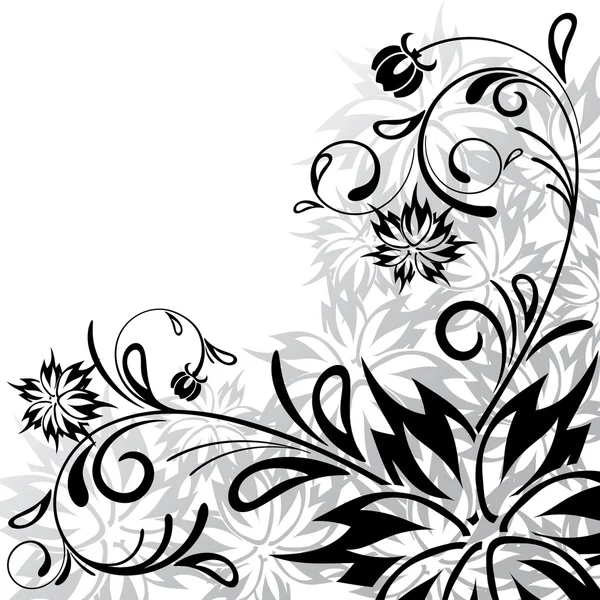 ベクターの美しい抽象花柄 backgro — ストックベクタ