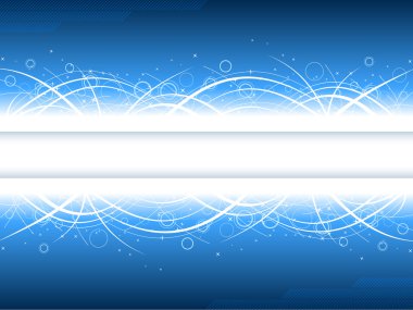 Abstract vector banner in futuristic sty clipart