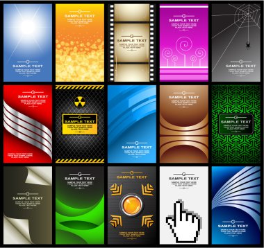 Business cards (set 10) clipart