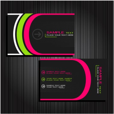 Business cards set 23 clipart