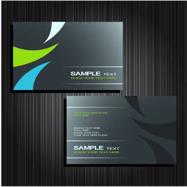 Business cards set 25 clipart