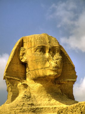 Sphinx head HDR clipart