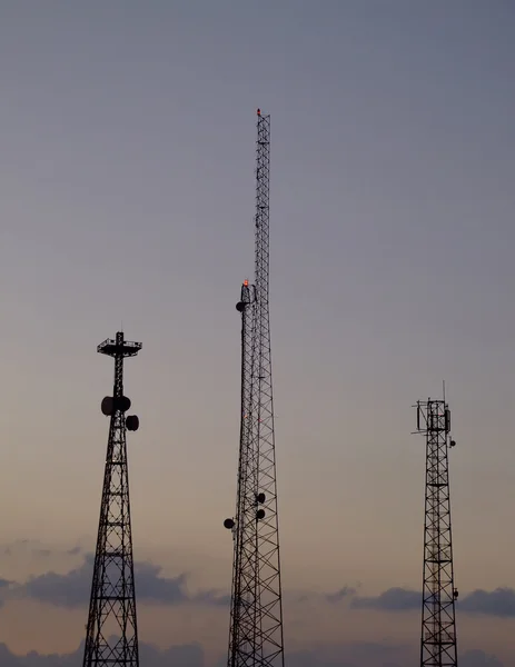 Communications masts 01 — Stock Photo, Image