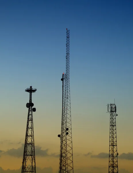 Communications masts 02 — Stock Photo, Image