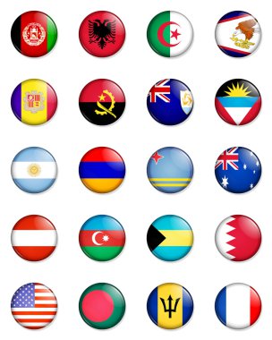 Flags of the world 01 clipart