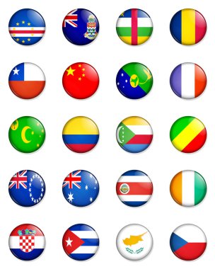 Flags of the world 03 clipart