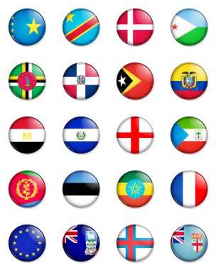 Flags of the world 04 clipart