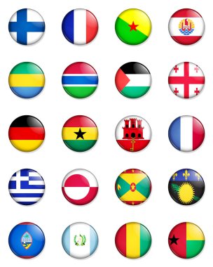 Flags of the world 05 clipart