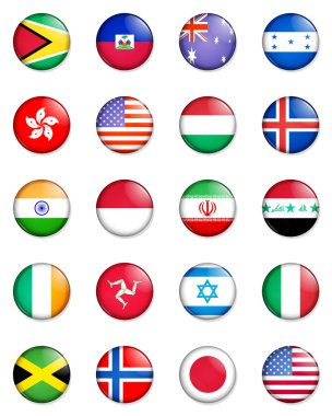 Flags of the world 06 clipart
