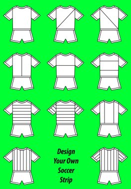 Football strips clipart