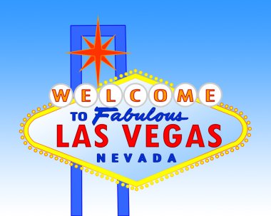 Las Vegas sign at daytime clipart