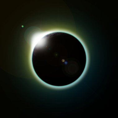 Solar eclipse clipart