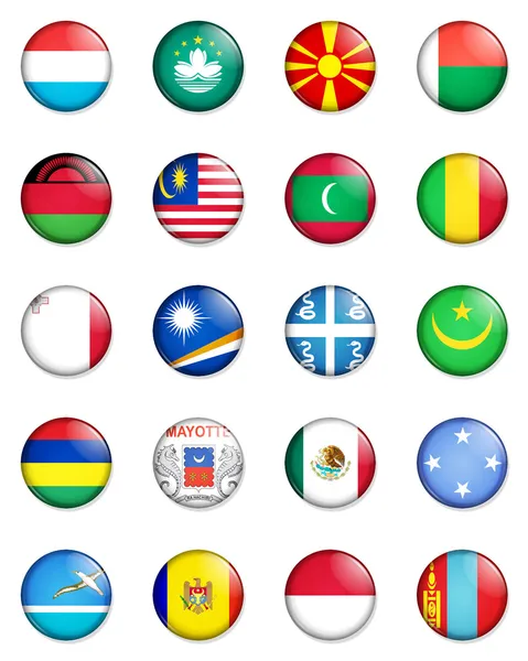 Vlajky světa 08 — Stock fotografie