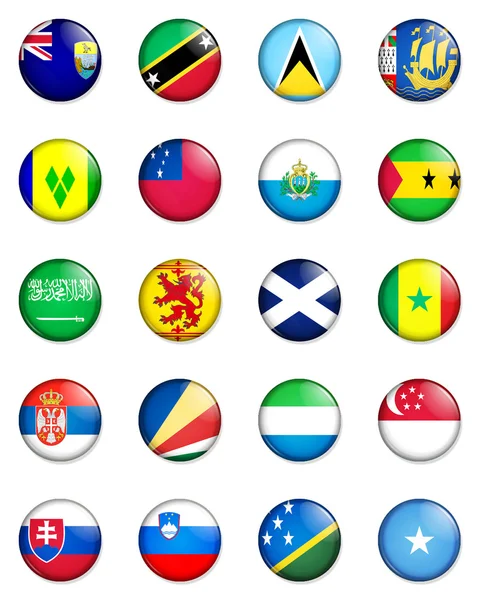 Bandeiras do mundo 11 — Fotografia de Stock