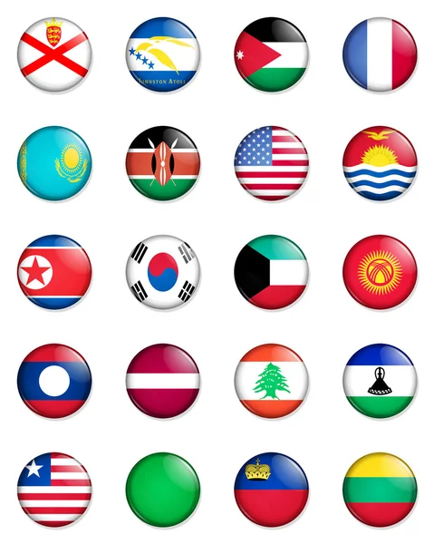 07 세계의 깃발 — 스톡 사진