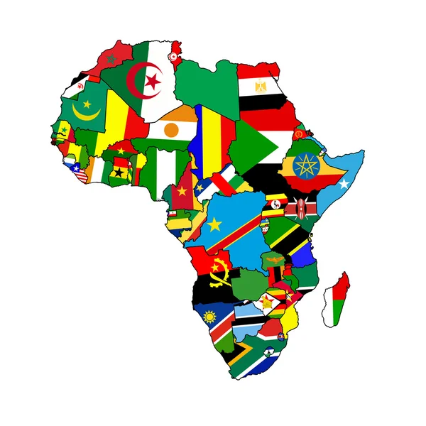 Africa map outline with countries | Outline maps of the countries in ...