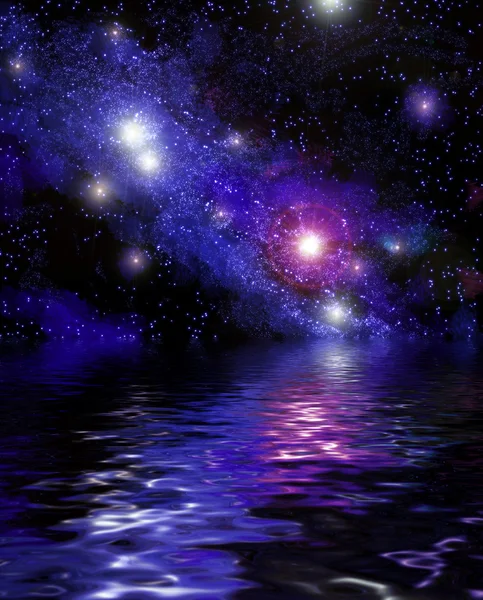 Nebula reflection — Stock Photo, Image