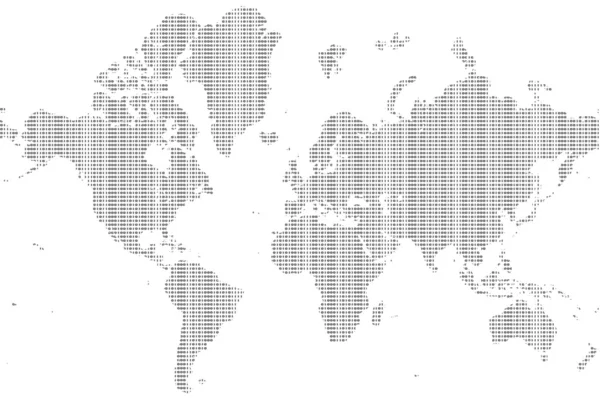 Mapa binário — Fotografia de Stock