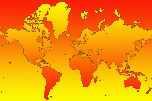 Mapa del mundo 10 — Foto de Stock