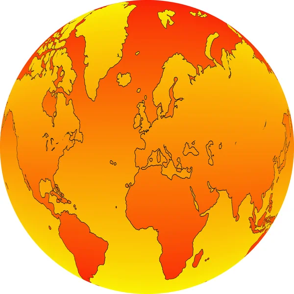 Mapa do mundo 11 — Fotografia de Stock