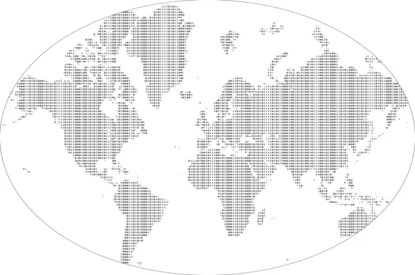 Binary map — Stock Photo, Image