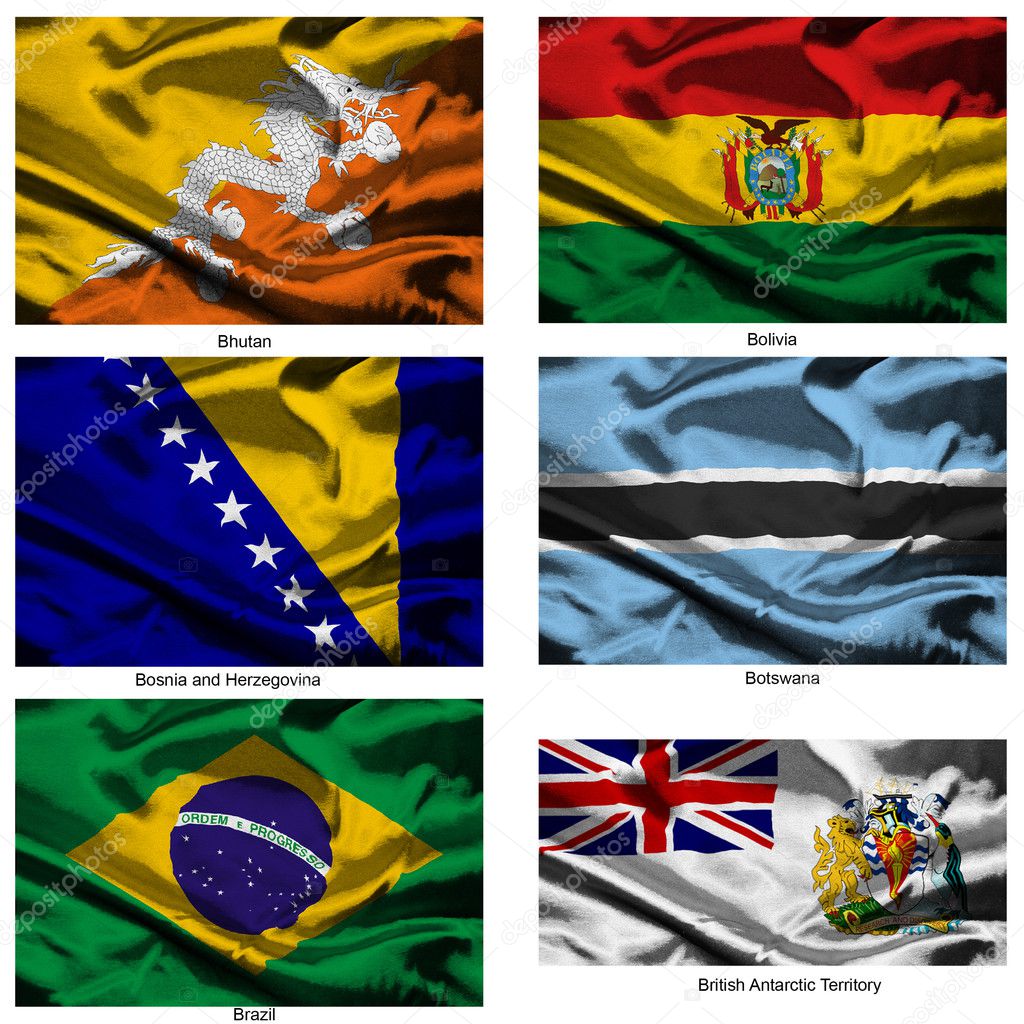 Fabric world flags collection 05