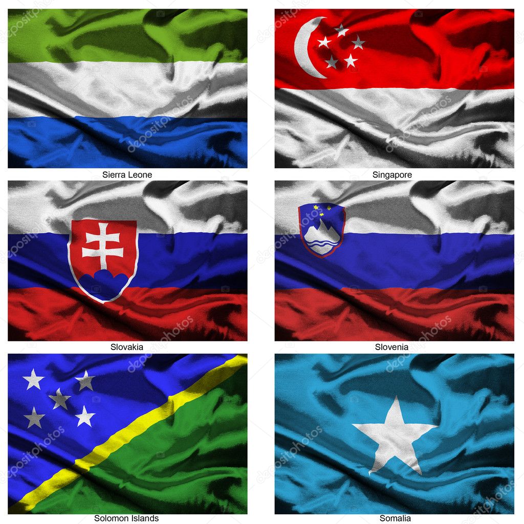 Colección de banderas del mundo
