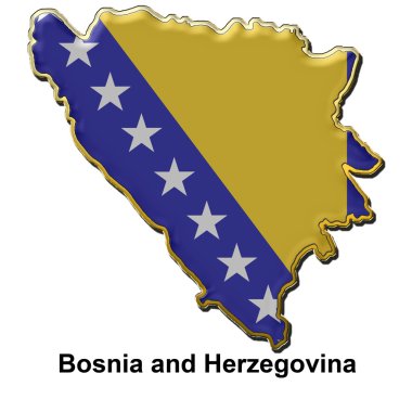 Bosna-Hersek metal PIN badge