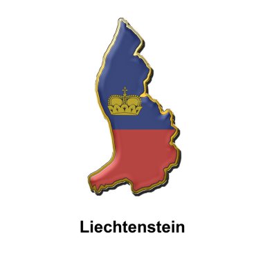 Liechtenstein metal PIN badge