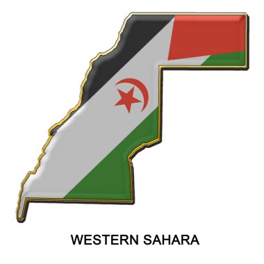 Batı Sahra metal PIN badge