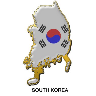 Güney Kore metal PIN badge