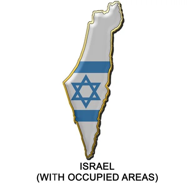 Israele 2 pin badge in metallo — Foto Stock