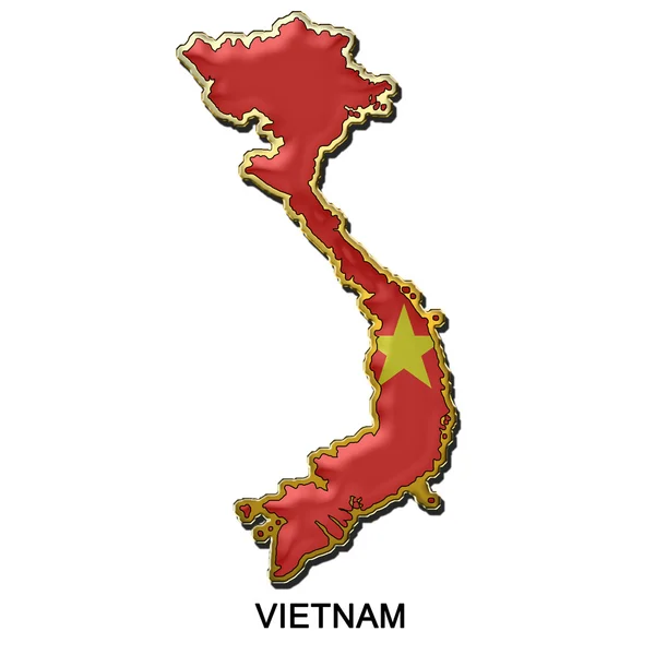 Odznaka pin metalu Wietnam — Zdjęcie stockowe