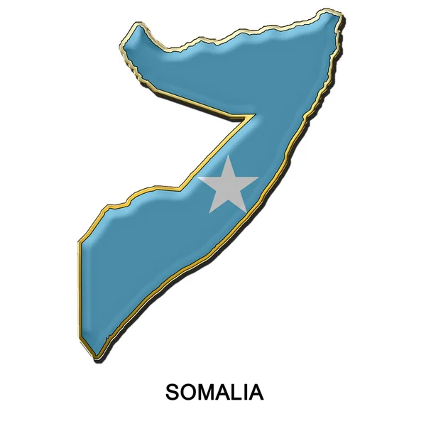 Odznaka pin metalu Somalii — Zdjęcie stockowe