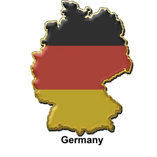 Tyskland metall stift badge — Stockfoto