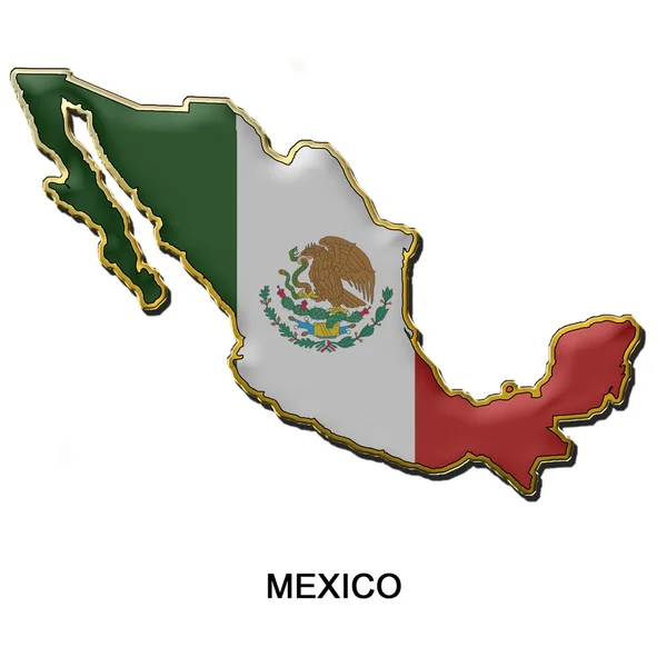 Meksika metal PIN badge — Stok fotoğraf