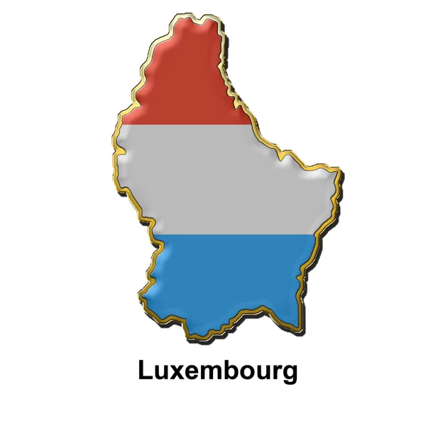 Люксембургский металлический значок — стоковое фото