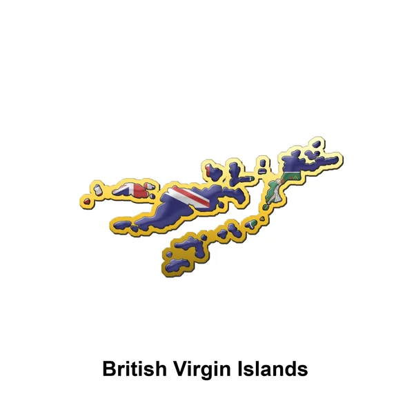 Brittiska Jungfruöarna metall stift badge — Stockfoto