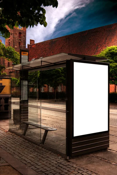 Автобусная остановка в Орхусе — стоковое фото