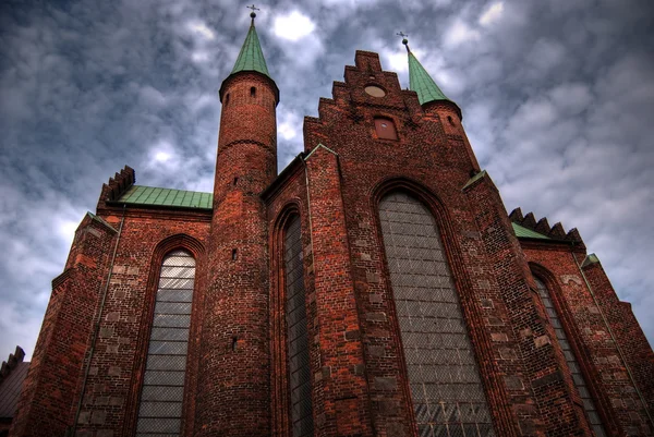 Aarhus εκκλησιών hdr — Φωτογραφία Αρχείου