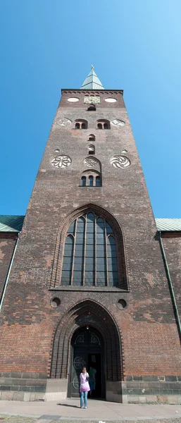 Aarhus chiesa panorama — Foto Stock
