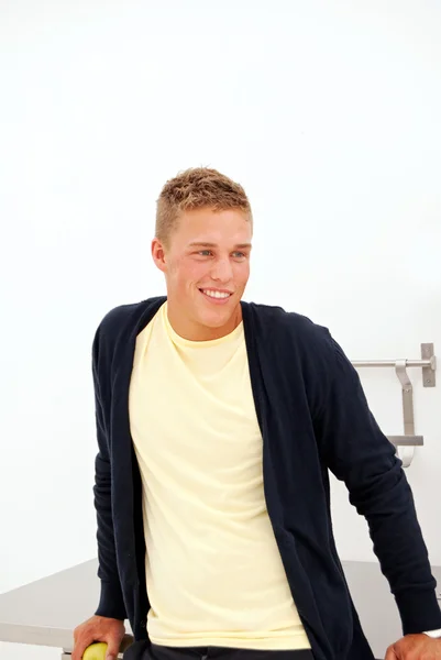 stock image Young man in kitchen