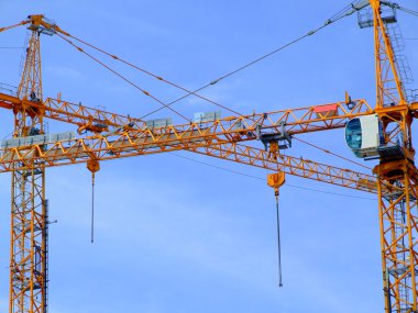 Construction cranes 01 clipart